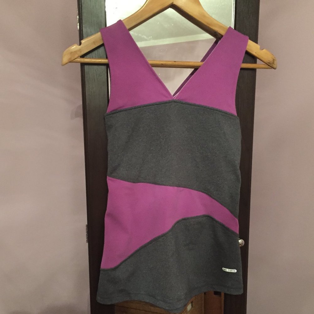 $5 ADD ON!  One Tooth Athletic Top with Built In Shelf Bra